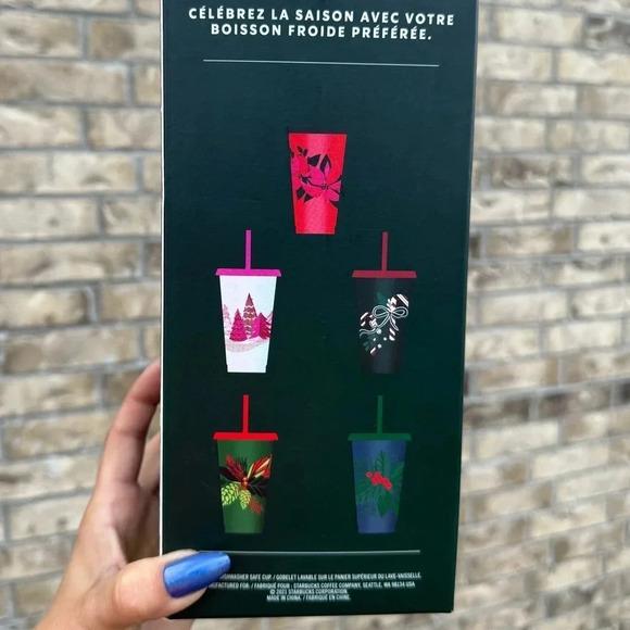 Starbucks Christmas reusable cold tumblers - 5 pack - Picture 4 of 5